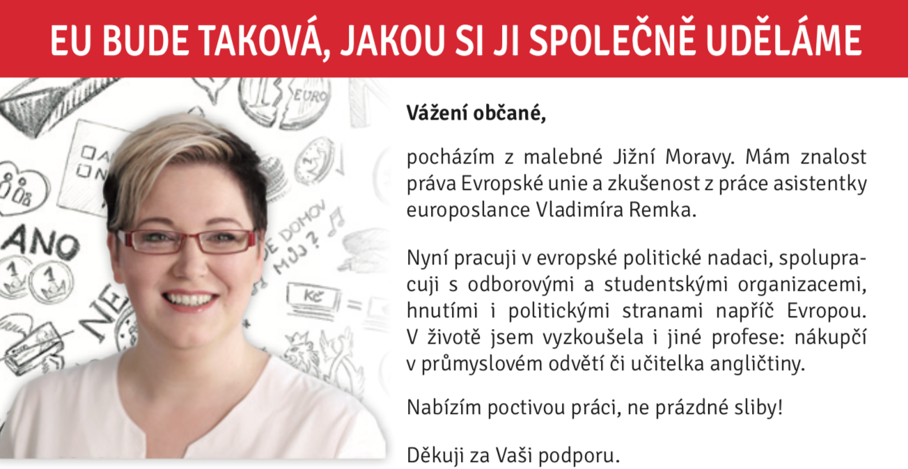 Představení kandidátky do EP – Dagmar Švendová